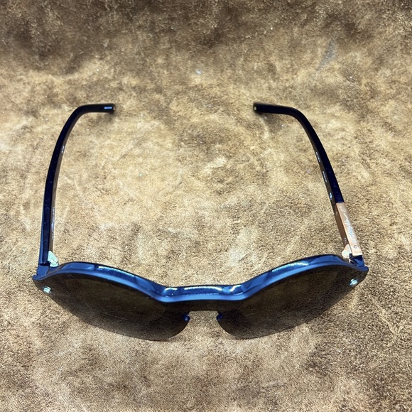 Phillip Lim Black/Gold Round Sunglasses - Picture 9 of 10